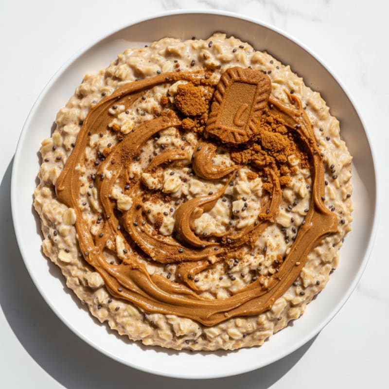 Creamy Biscoff Swirl Overnight Oats