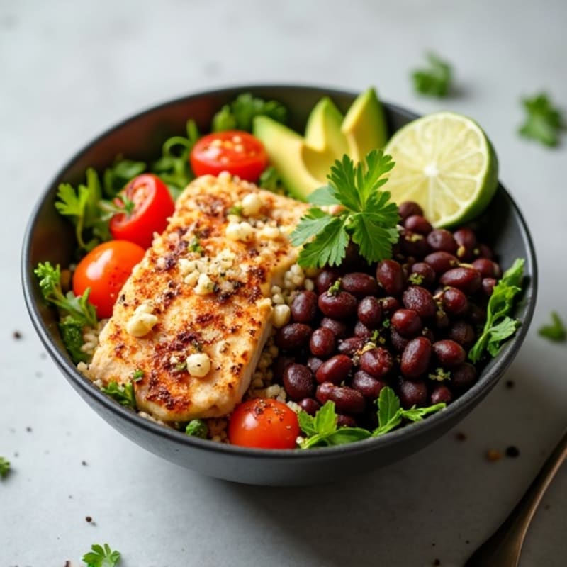 Fresh Black Bean Burrito Bowl