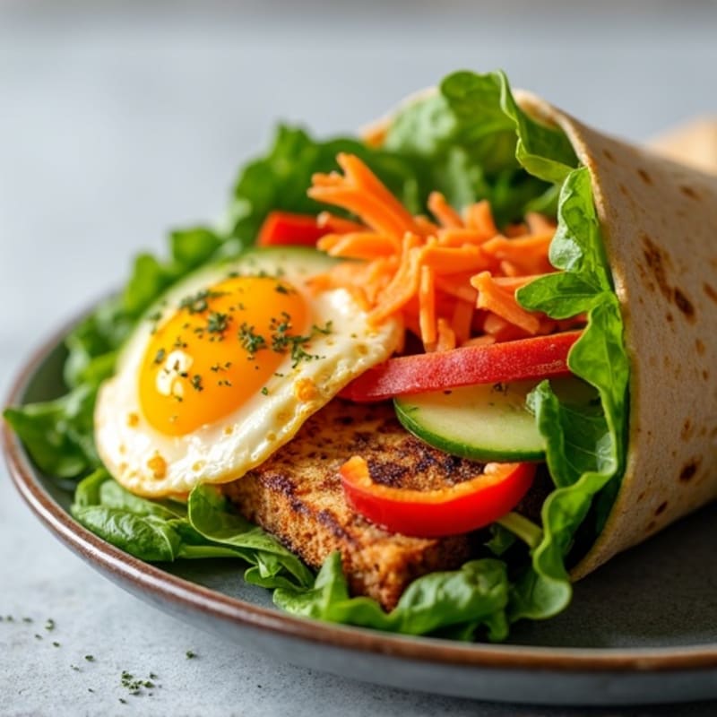 Crispy Fresh Vegetable Wrap