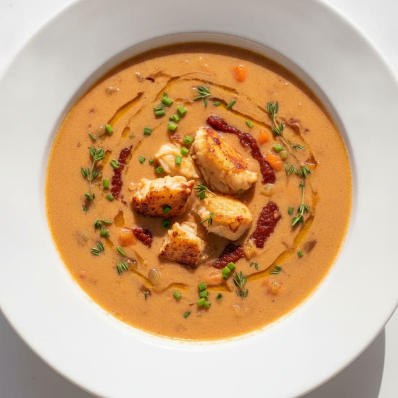 Rich Lobster Bisque with Sherry