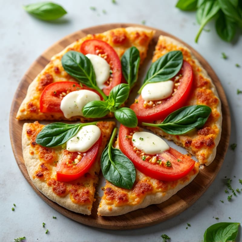 Crispy Turkey Flatbread Pizza with Fresh Herbs