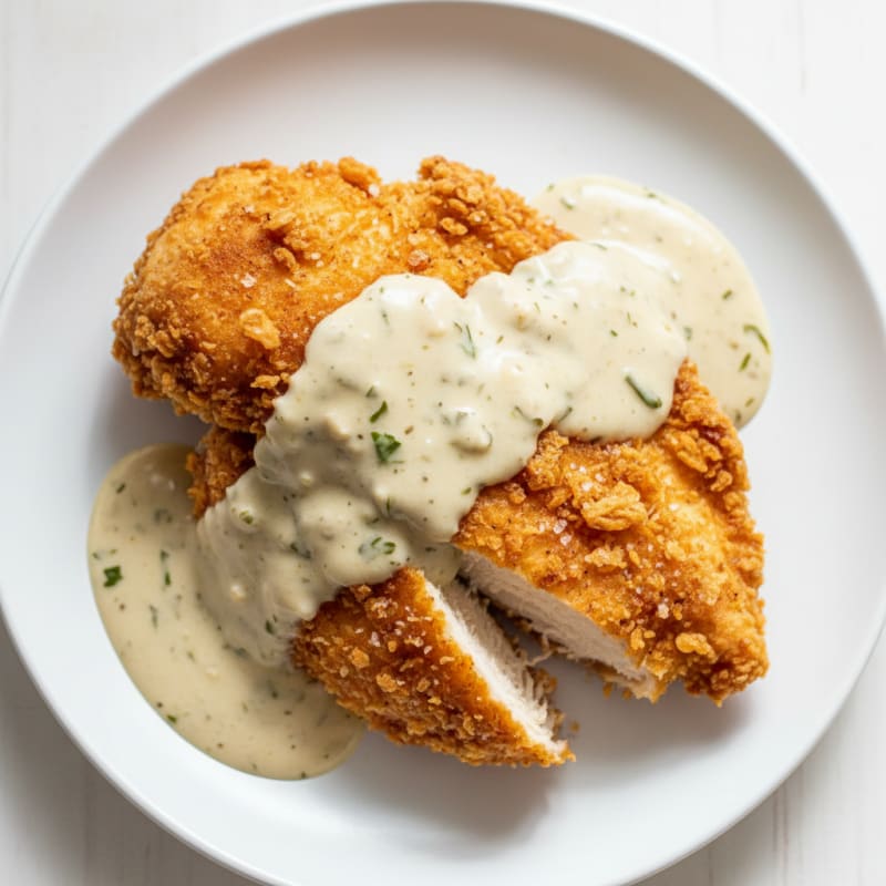Buttermilk Fried Chicken with Creamy Gravy