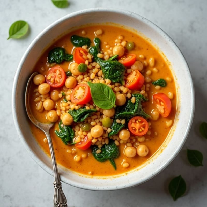 Creamy Spiced Red Lentil Coconut Stew