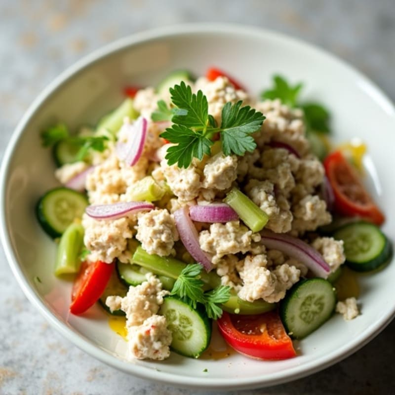 Creamy Herb Tuna Salad with Crisp Vegetables
