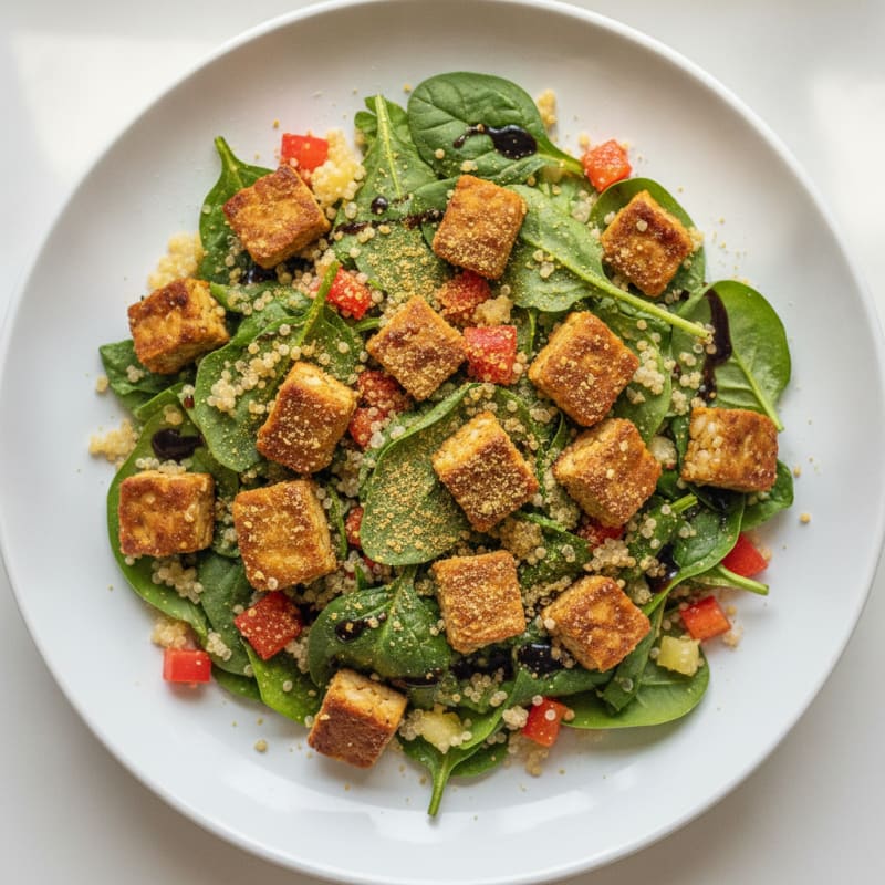 Crispy Tempeh and Quinoa Power Salad