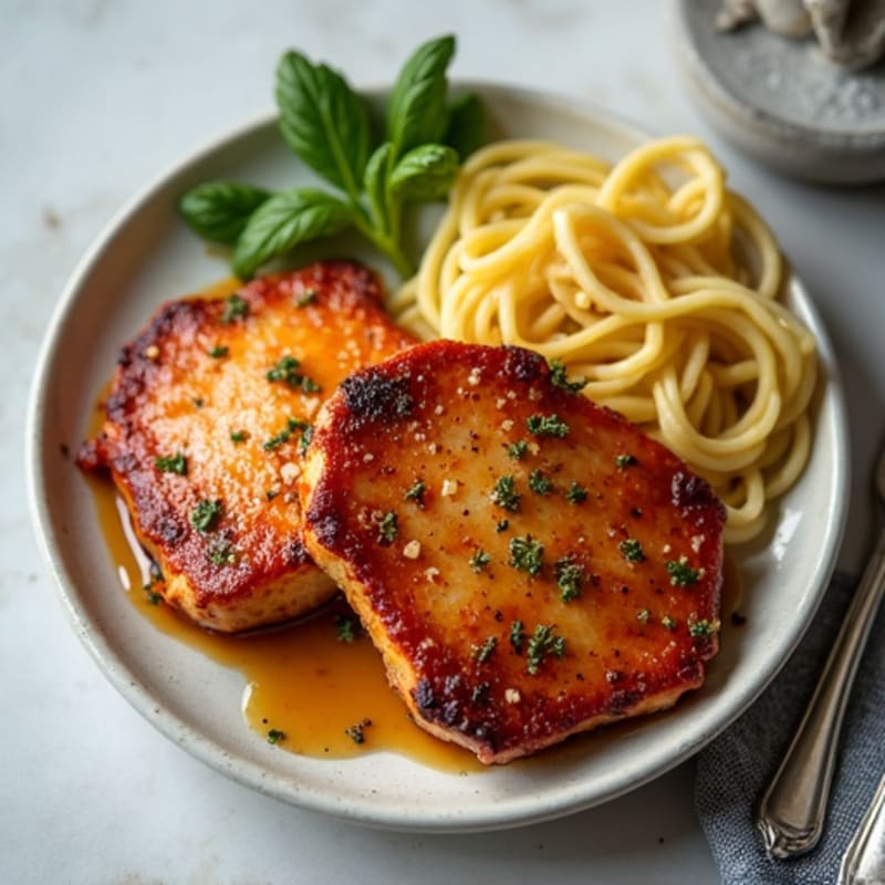 Honey-Garlic Air Fryer Pork Chops