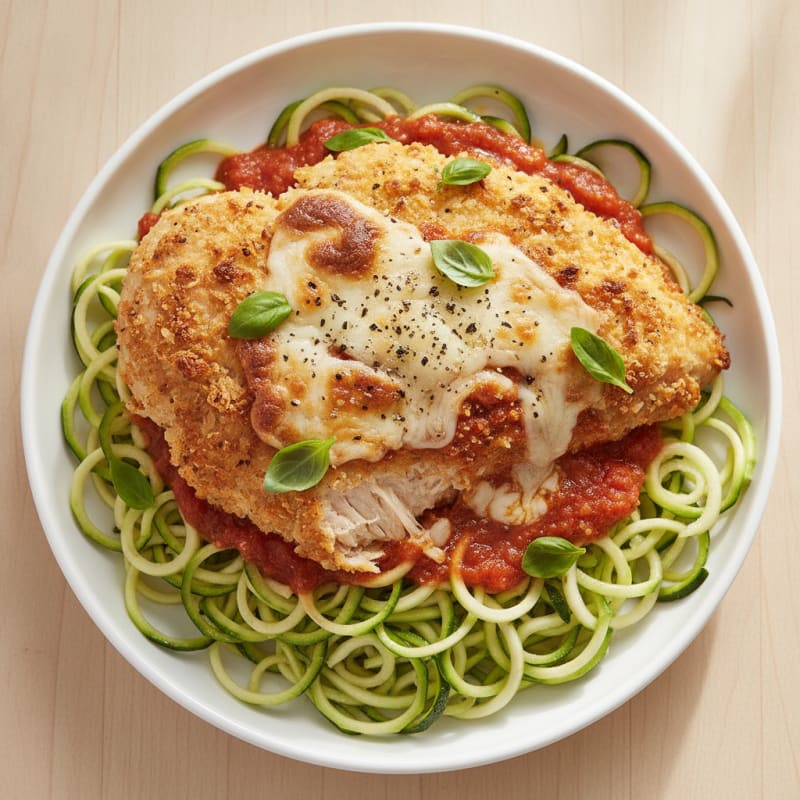 Crispy Chicken Parmesan with Marinara Sauce