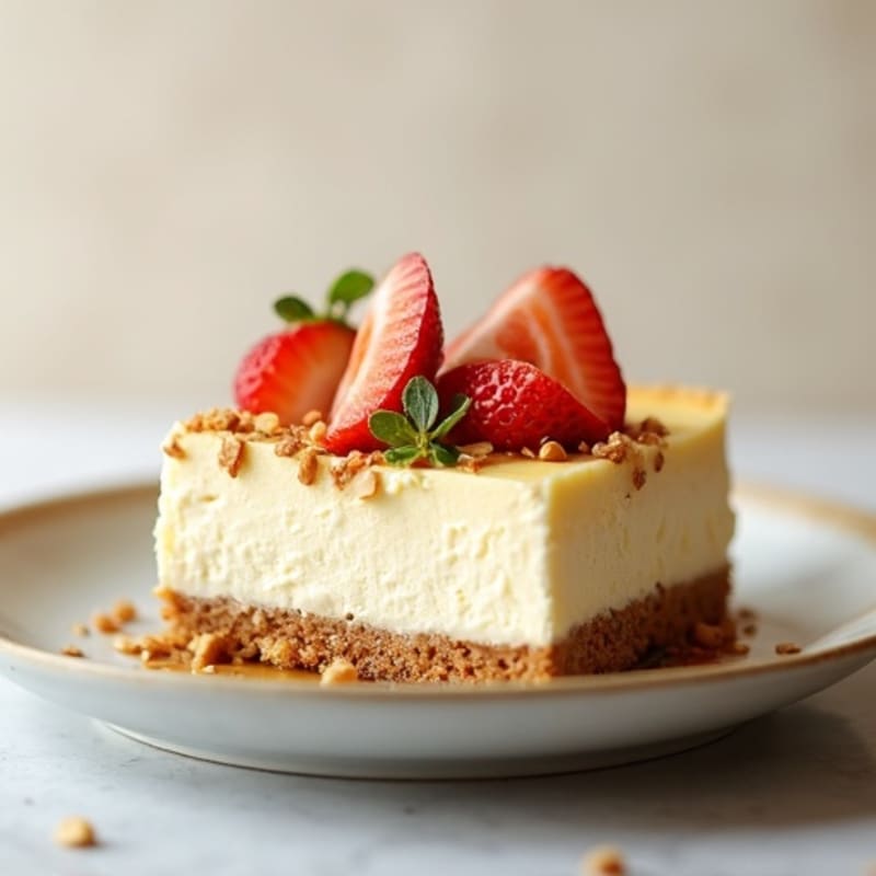 Creamy Greek Yogurt Protein Cheesecake