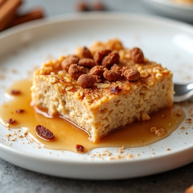 Maple Cinnamon Baked Protein Oatmeal