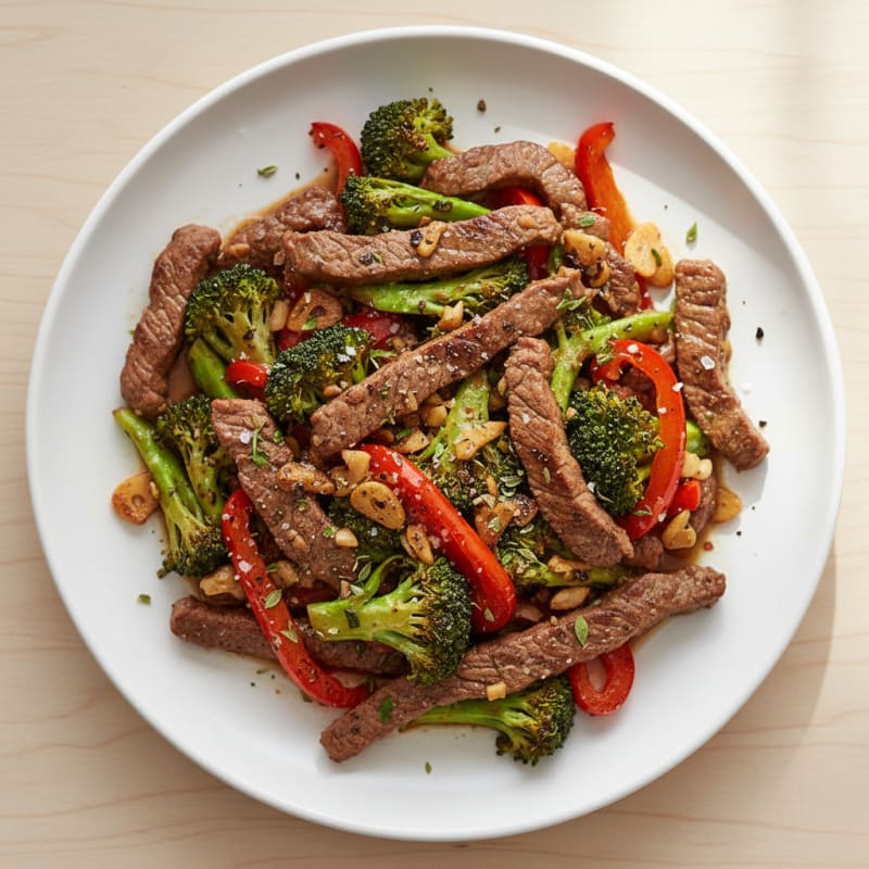Garlic Herb Beef Stir-Fry