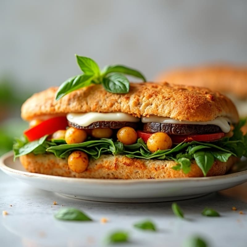Crispy Roasted Vegetable Panini