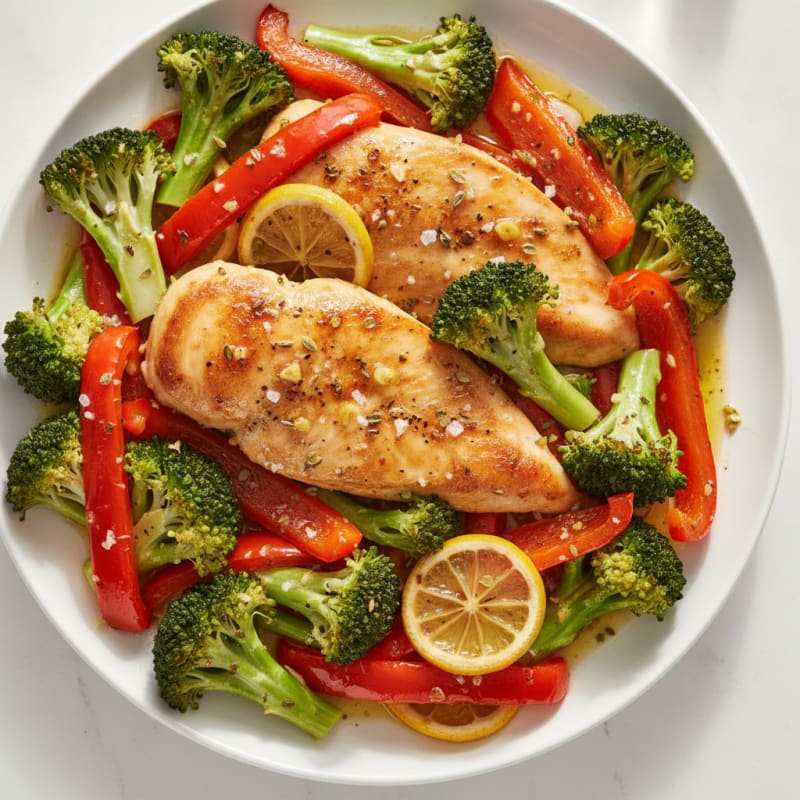Sheet Pan Lemon Herb Chicken and Veggies