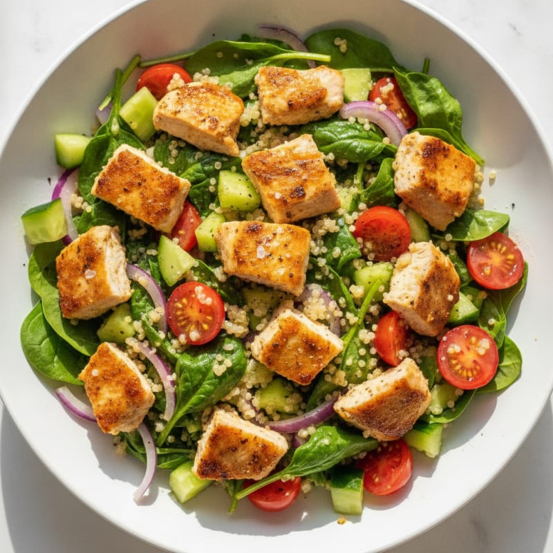 Lemon Herb Chicken and Quinoa Bowl
