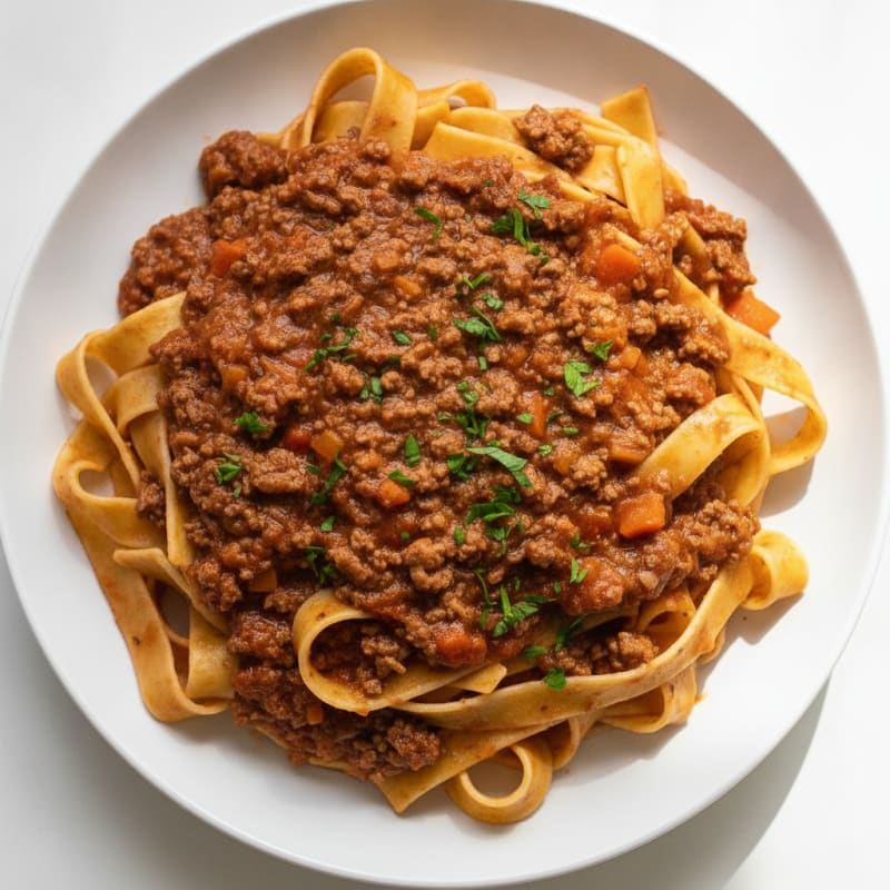 Classic Beef Bolognese with Pappardelle