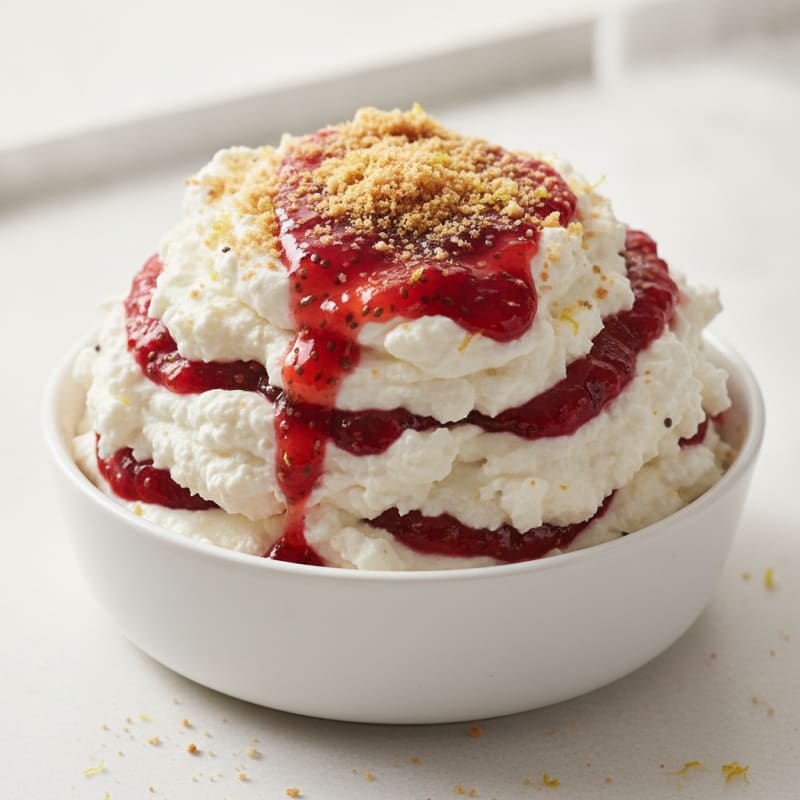 Strawberry Swirl Cheesecake Delight