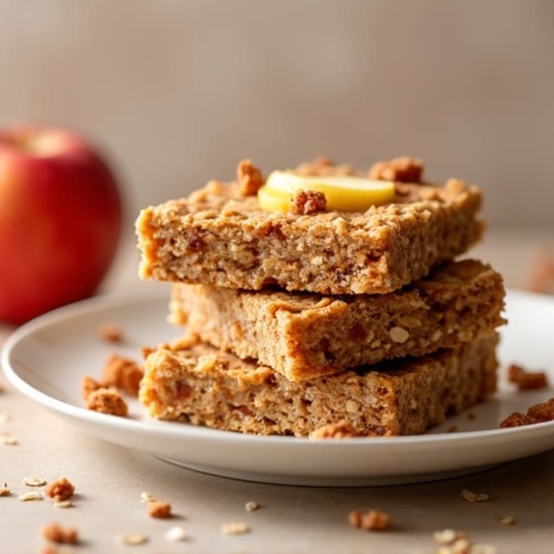 Baked Cinnamon-Spiced Apple Oat Bars