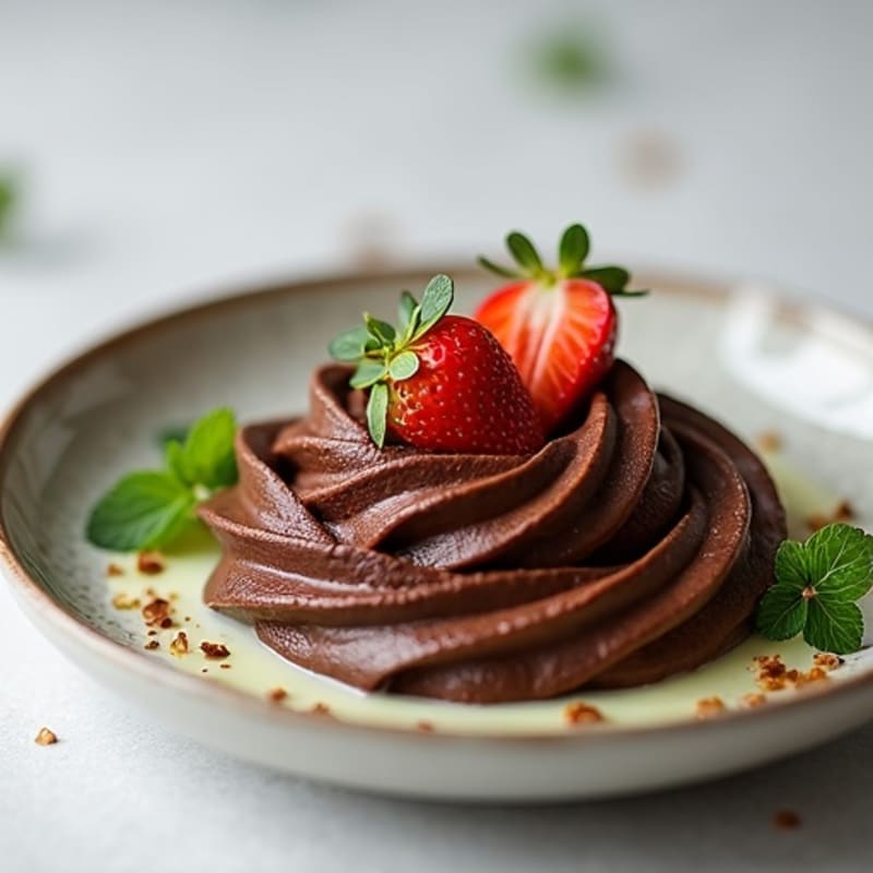 Silky Dark Chocolate Avocado Mousse