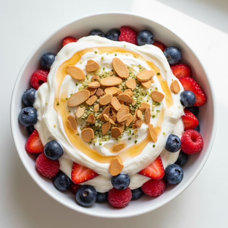 Creamy Greek Yogurt Protein Parfait with Mixed Berries