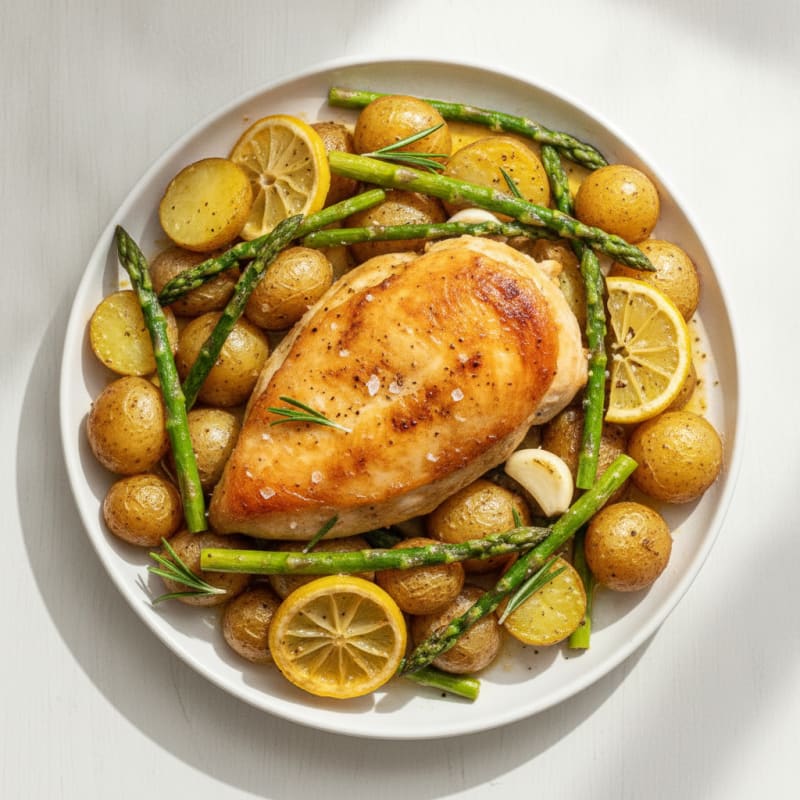 One-Pan Lemon Herb Roasted Chicken