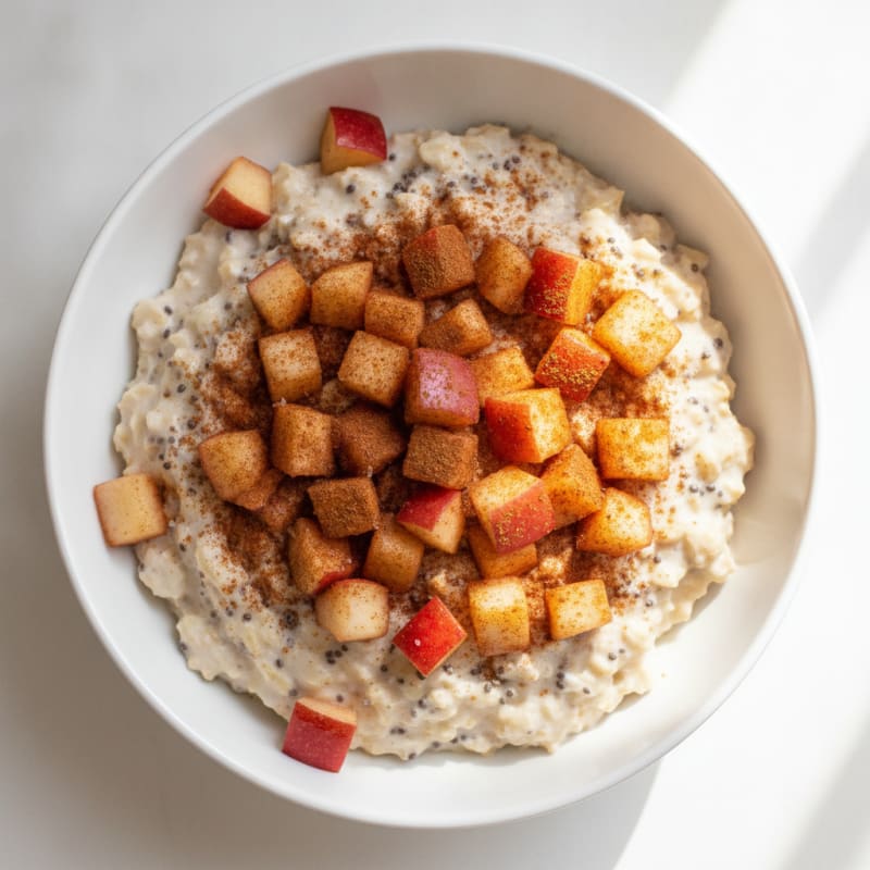 Apple Cinnamon High-Protein Overnight Oats