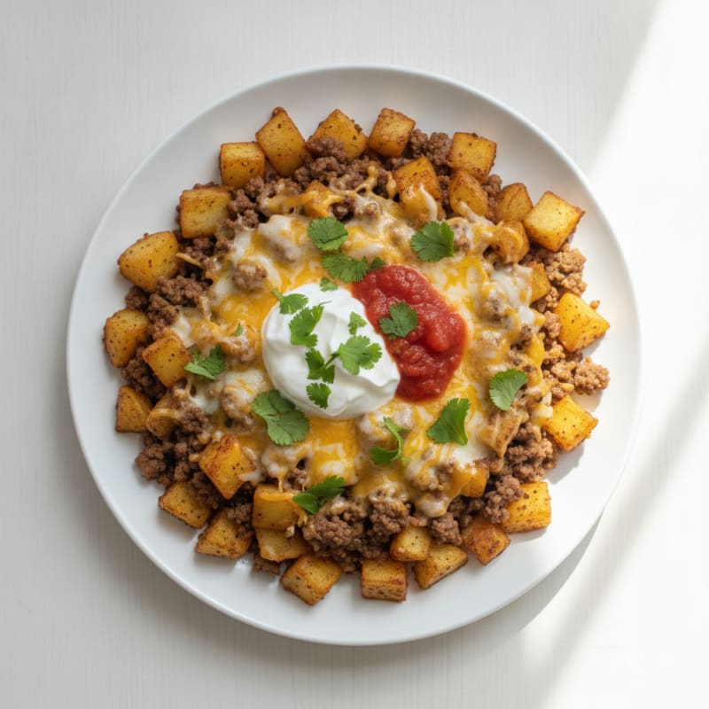 Mexican Beef and Potato Skillet
