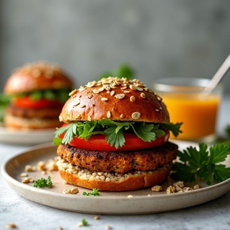 Smoky Chipotle Black Bean Quinoa Burgers
