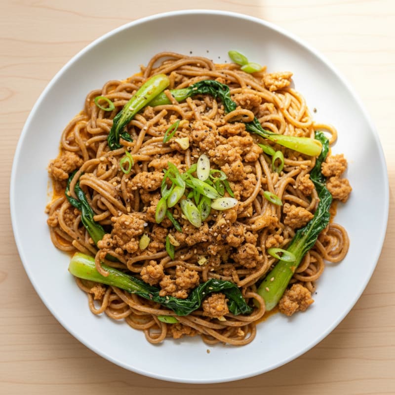 Spicy Creamy Pork Dan Dan Noodles