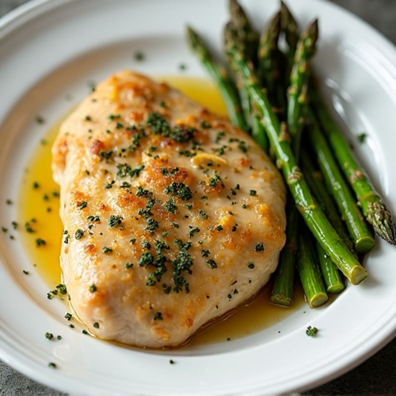 Sheet Pan Lemon Herb Chicken with Roasted Asparagus