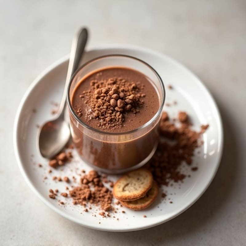 Silky Chocolate Protein Pudding with Almond Butter Swirl