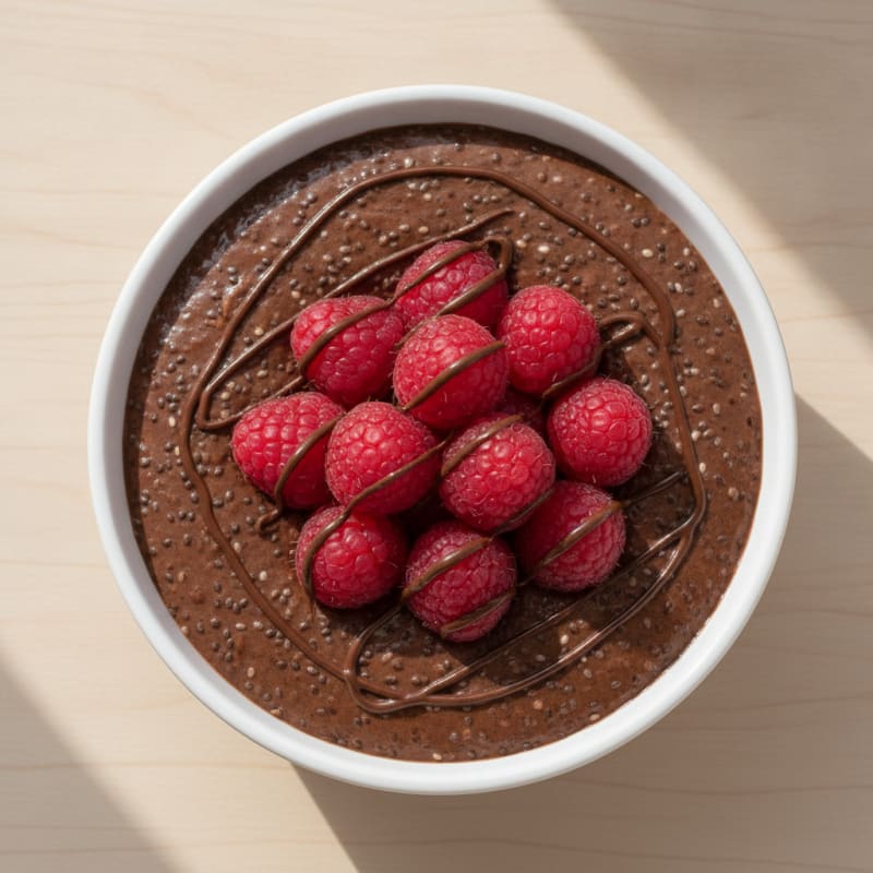 Chocolate Protein Pudding with Chia Seeds