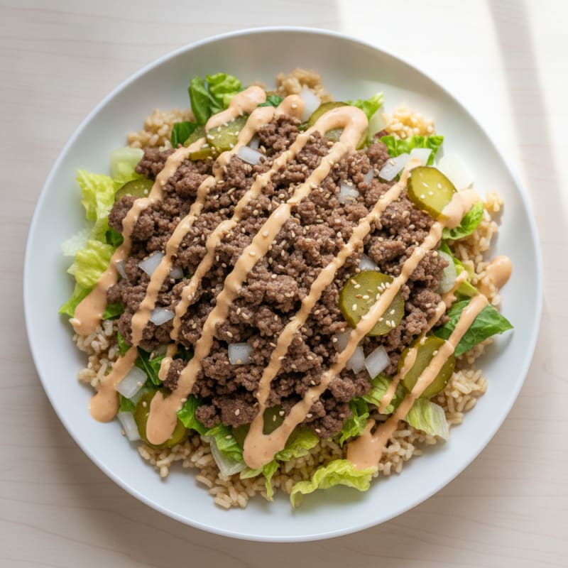Big Mac Inspired Protein Power Bowl