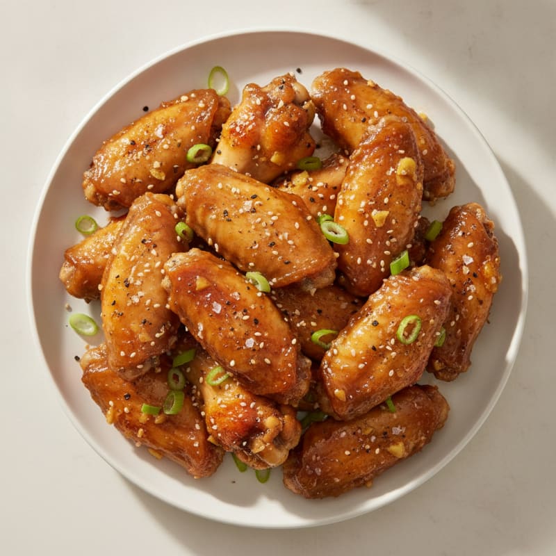 Honey-Garlic Glazed Chicken Wings