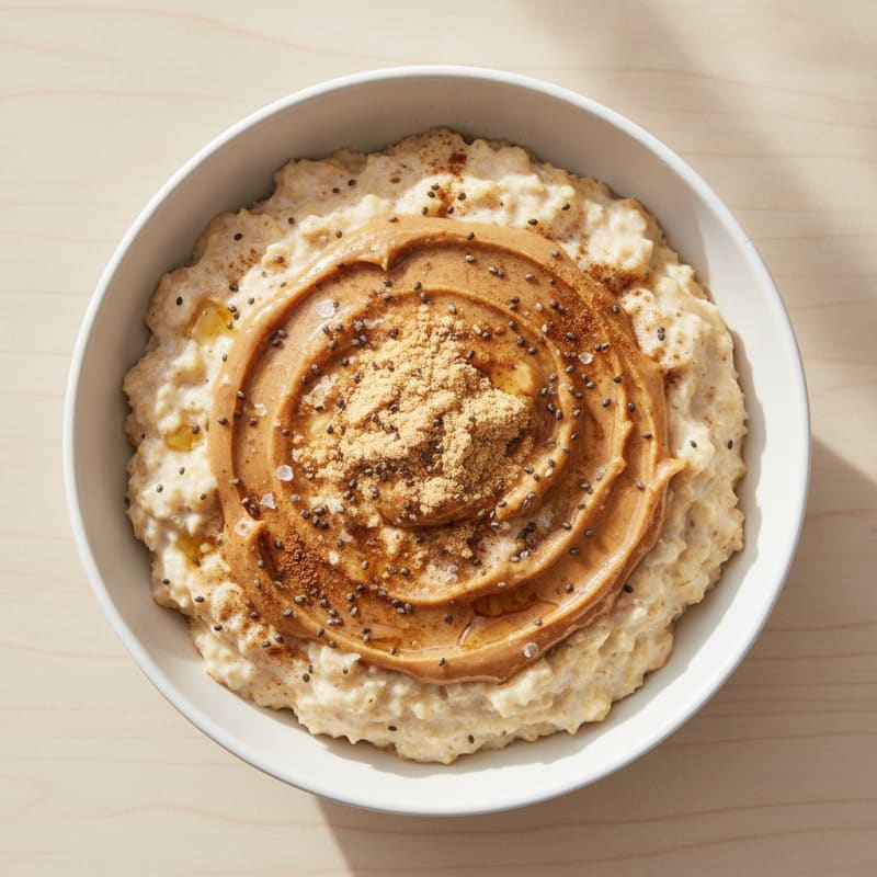 Peanut Butter Swirl Oatmeal