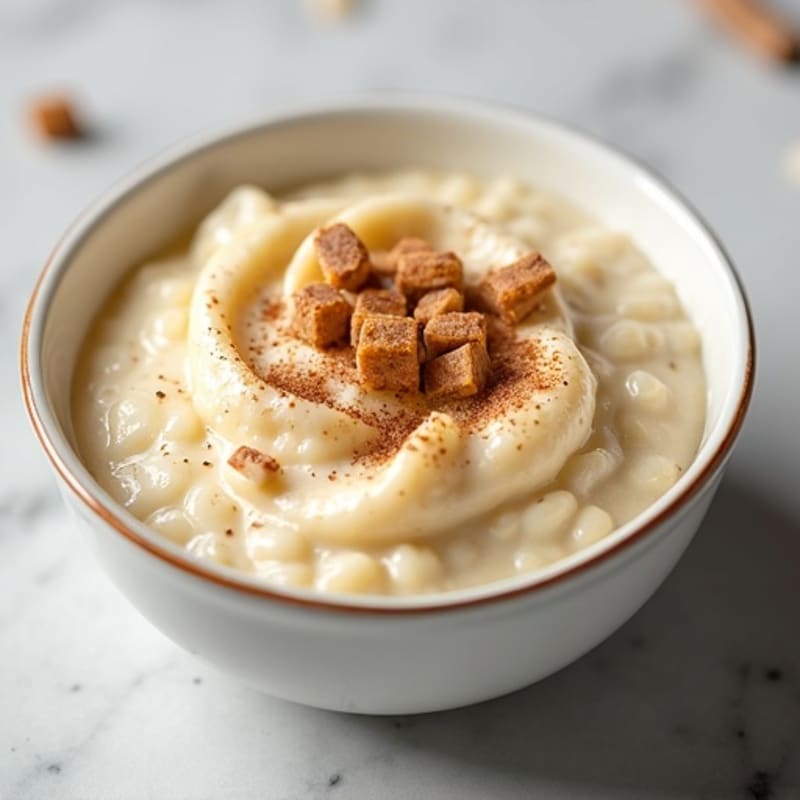Silky Cottage Cheese Rice Pudding with Protein Powder