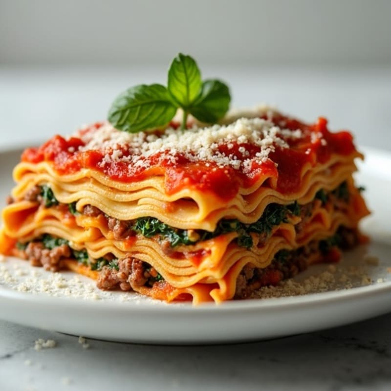 Hearty Lean Beef and Spinach Lasagna