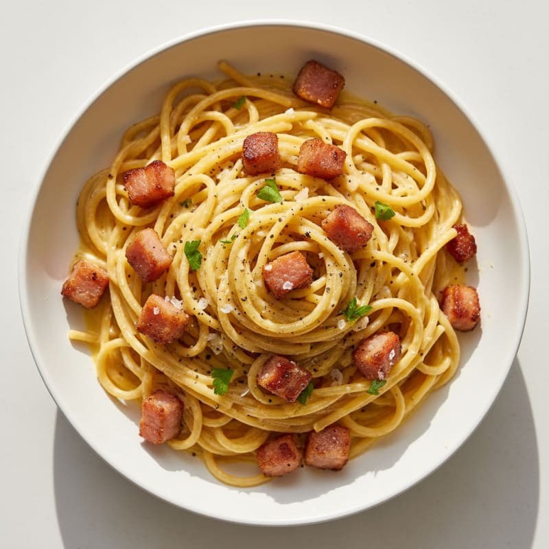 Creamy Pancetta Carbonara with Silky Egg Sauce