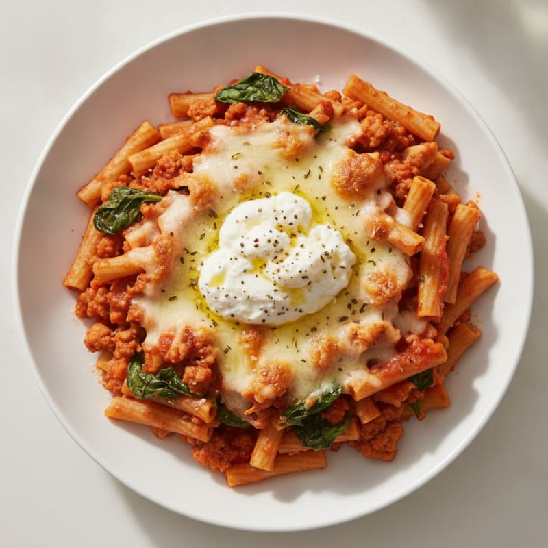 Classic Baked Ziti with Ricotta