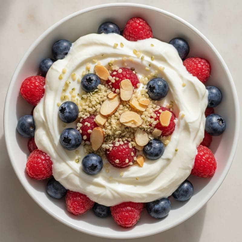 High-Protein Greek Yogurt and Berry Parfait