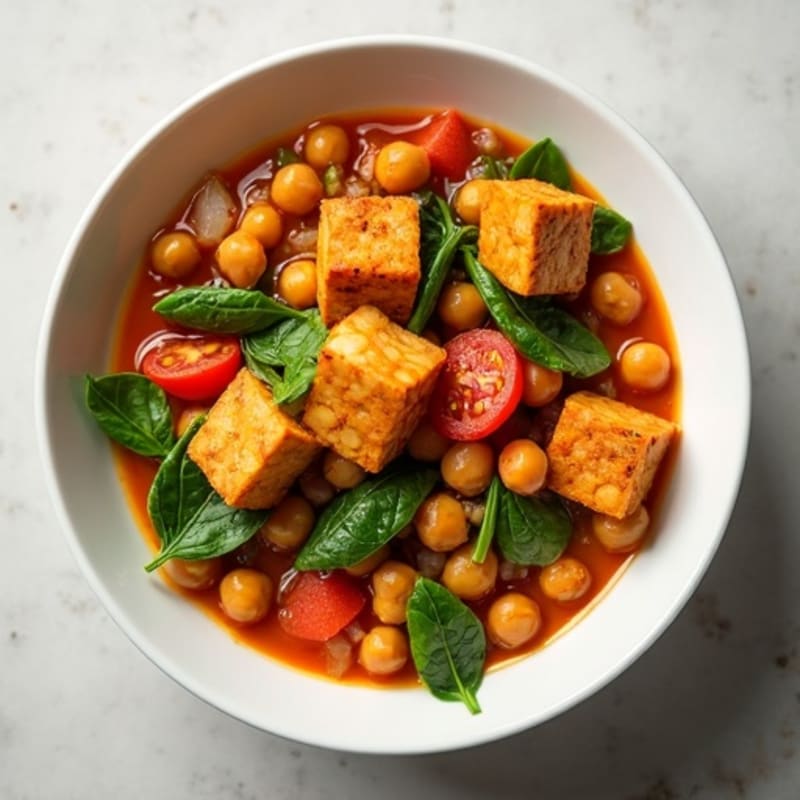 Spiced Chickpea and Tomato Curry Bowl