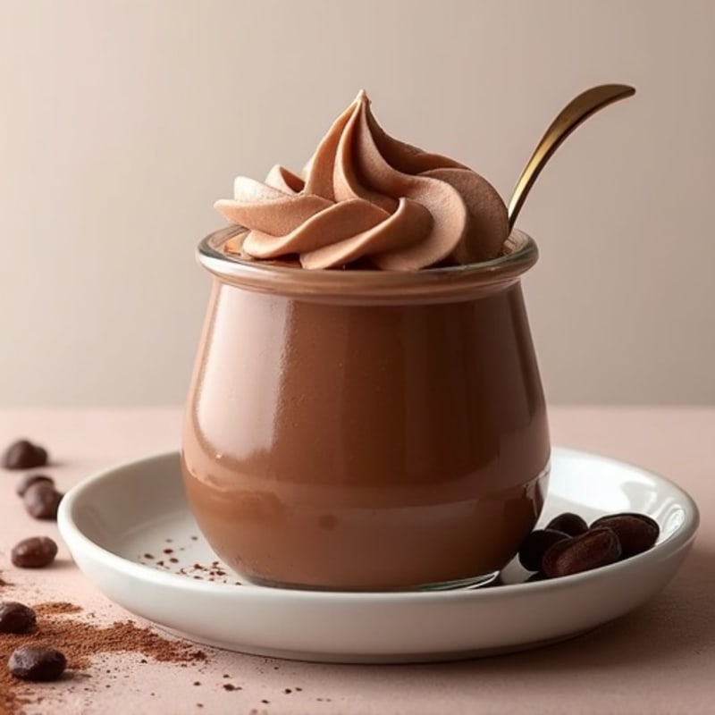 Silky Chocolate Protein Pudding with Almond Butter Swirl