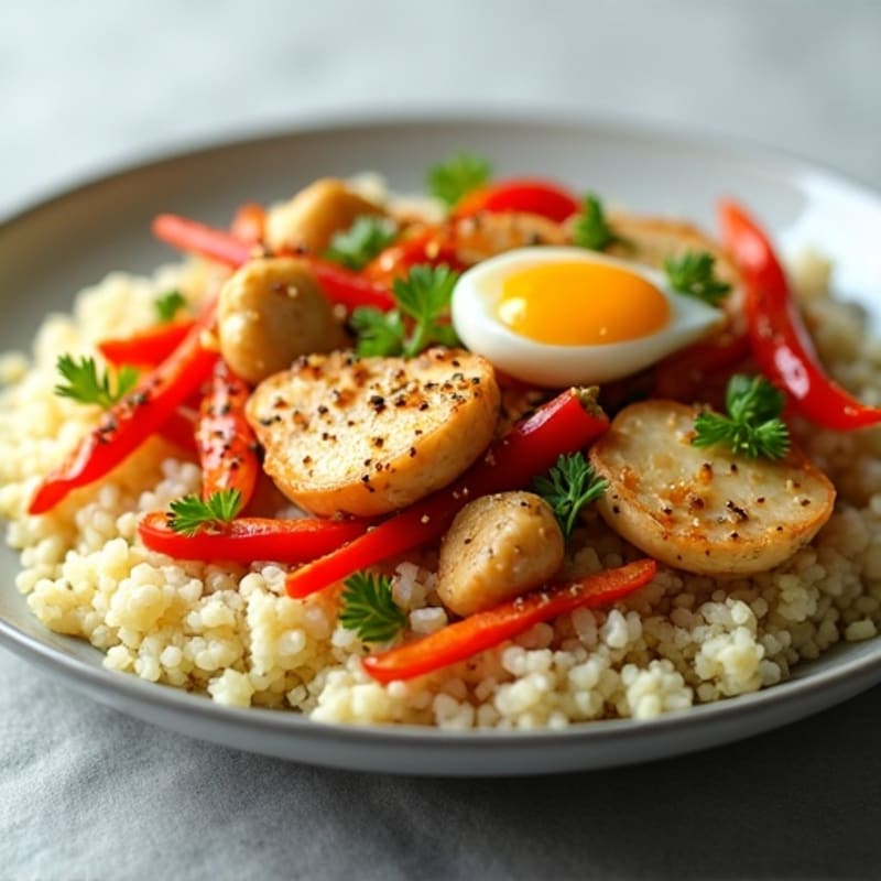 Cauliflower Rice Chicken Stir-Fry