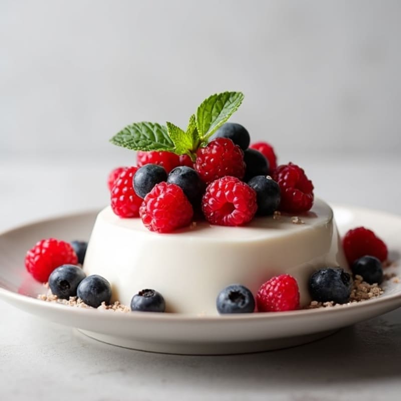 Silky Greek Yogurt Protein Mousse with Fresh Berries