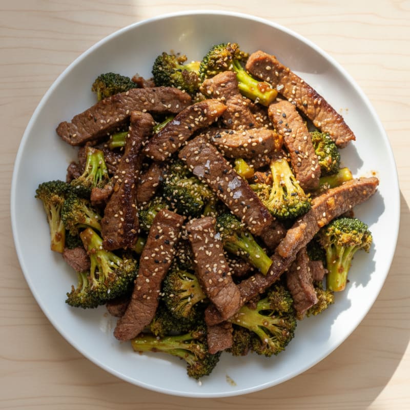 Sesame Beef and Broccoli Stir-Fry