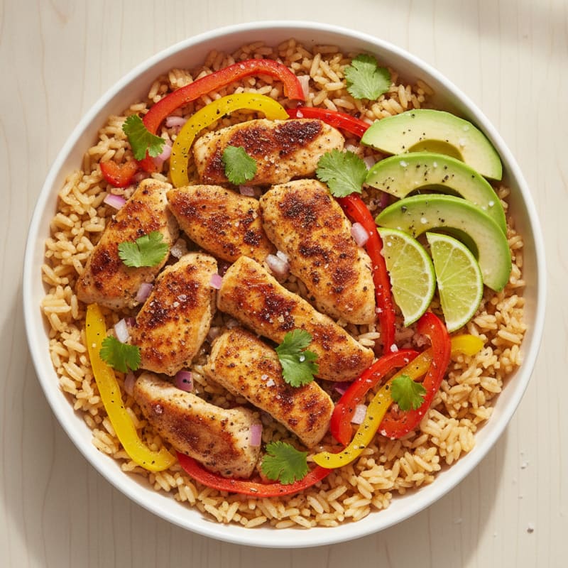 Chicken Taco Rice Bowl