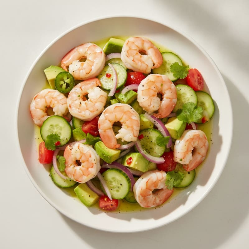 Zesty Shrimp Avocado Ceviche