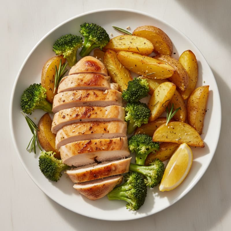 Lemon-Herb Roasted Chicken and Potatoes
