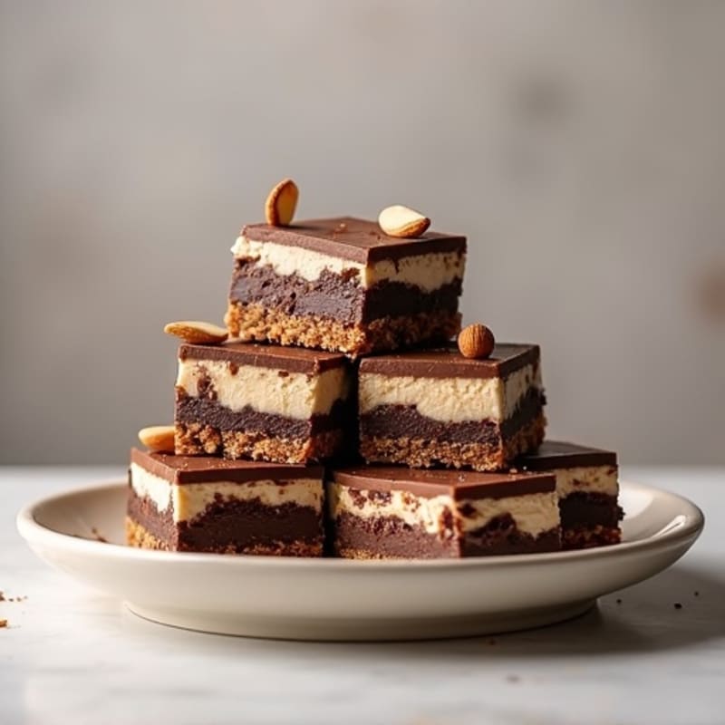 Protein-Rich Dark Chocolate Greek Yogurt Cheesecake Bars