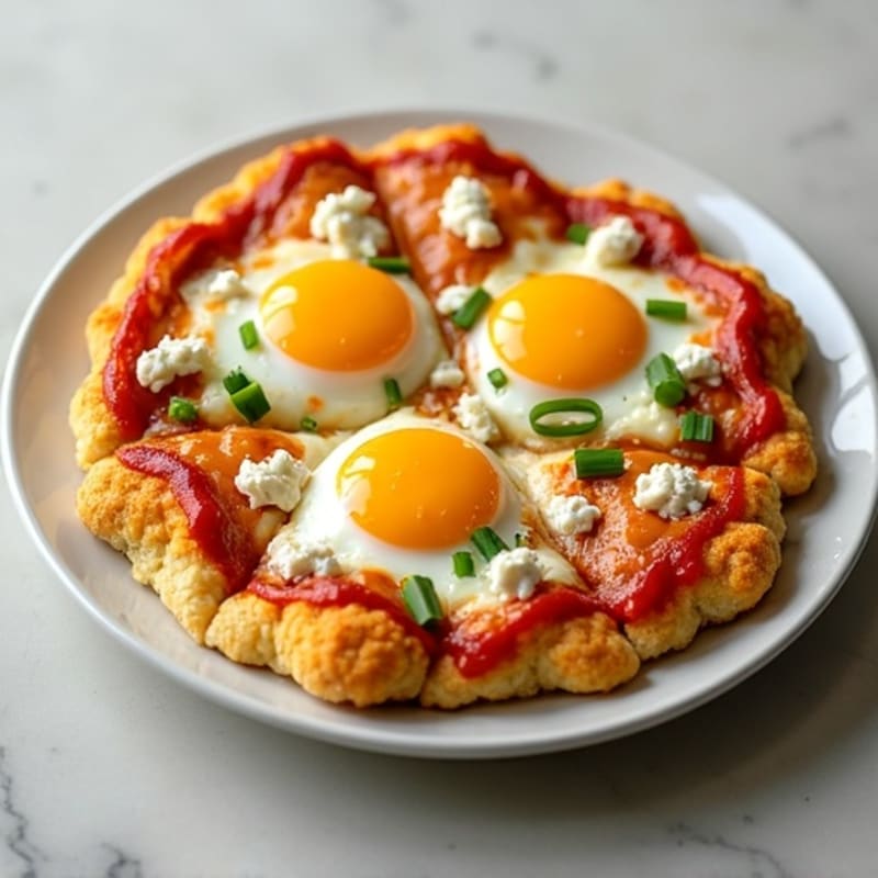 Crispy Buffalo Chicken Cauliflower Crust Pizza