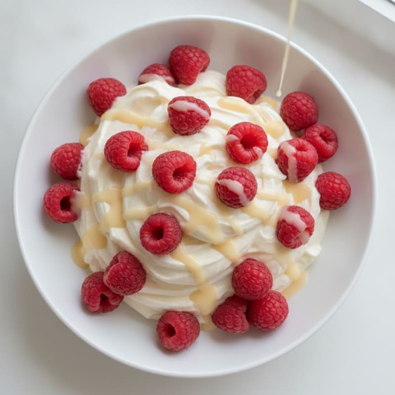 Silky Greek Yogurt with Protein Powder and Fresh Berries