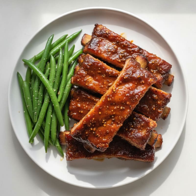 Sweet BBQ Glazed Baby Back Ribs
